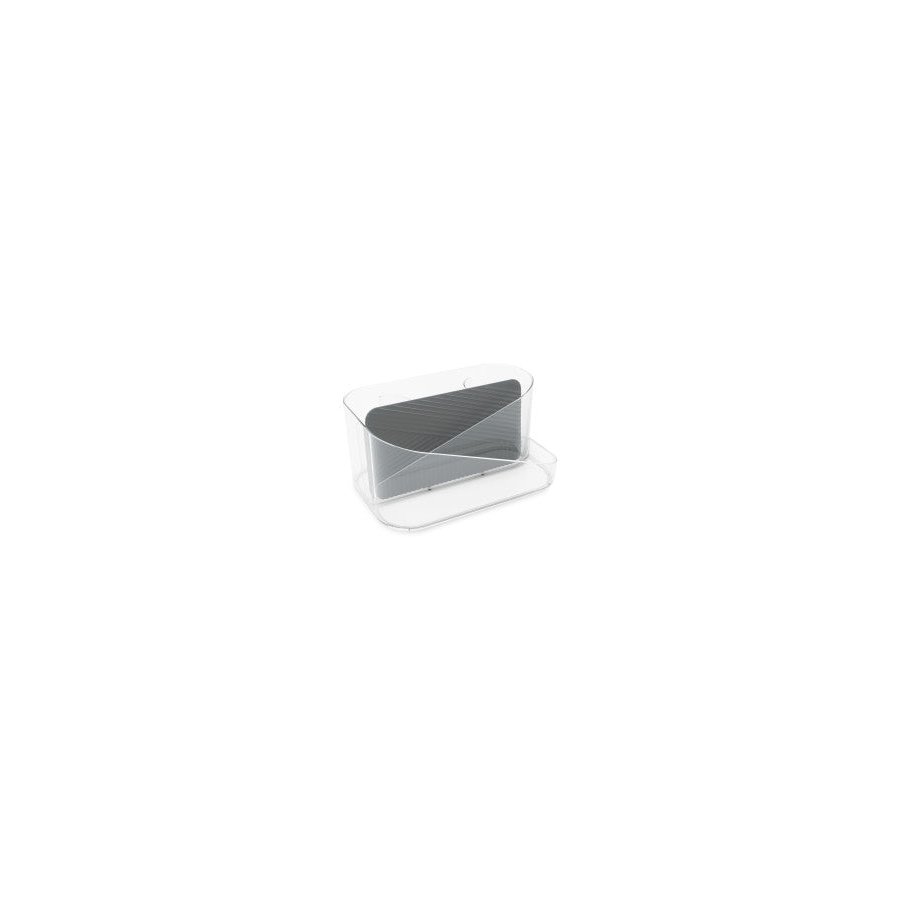 Umbra Glam Hair Tool Organiser Charcoal Clear Charcoal Clear