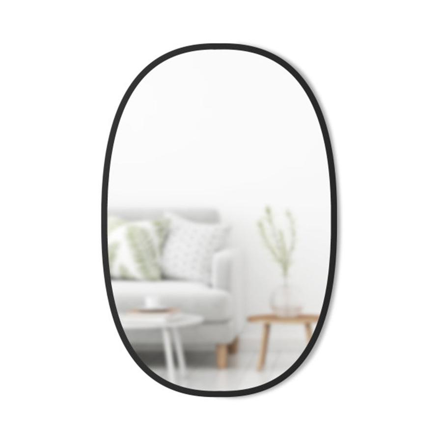 Umbra Hub Oval Wall Mirror (91.4cm x 61cm) Black Black