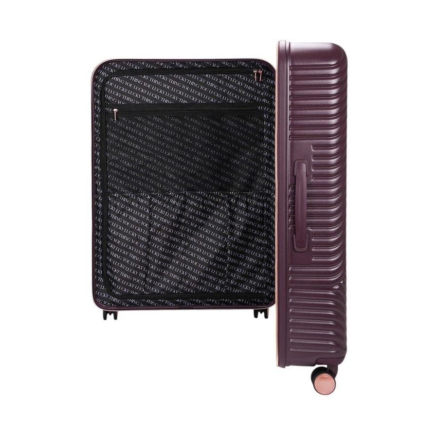 Saben Going Places 55cm, 66cm & 76cm Hardside Luggage Set Merlot Merlot