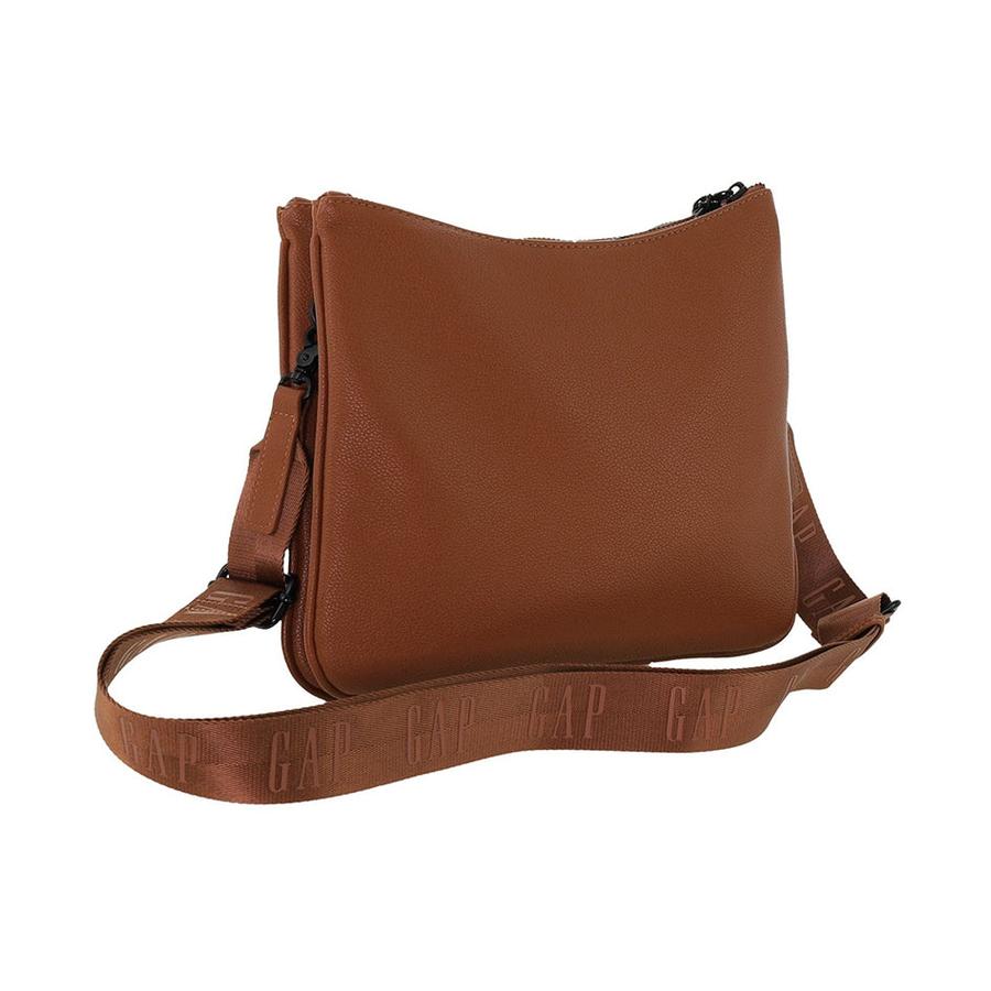 Gap Asher Ladies Vegan Leather Classy Crossbody Bag Tan Tan