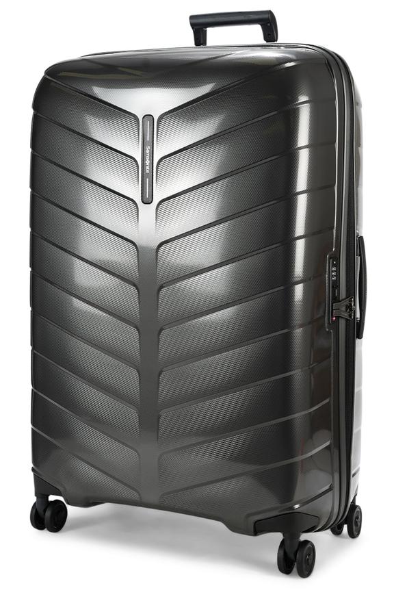 Samsonite Attrix 81cm Hardside Checked Suitcase Anthracite