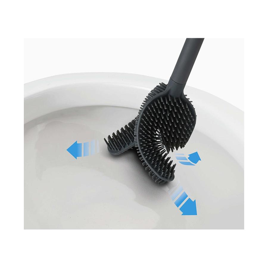 Joseph Joseph Flex 360 Luxe Toilet Brush Stainless Steel Stainless Steel