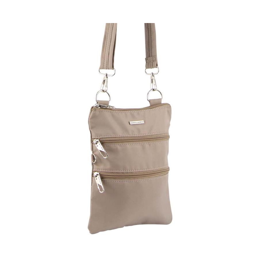 Pierre Cardin Naomi Anti-Theft Crossbody Bag Taupe Taupe