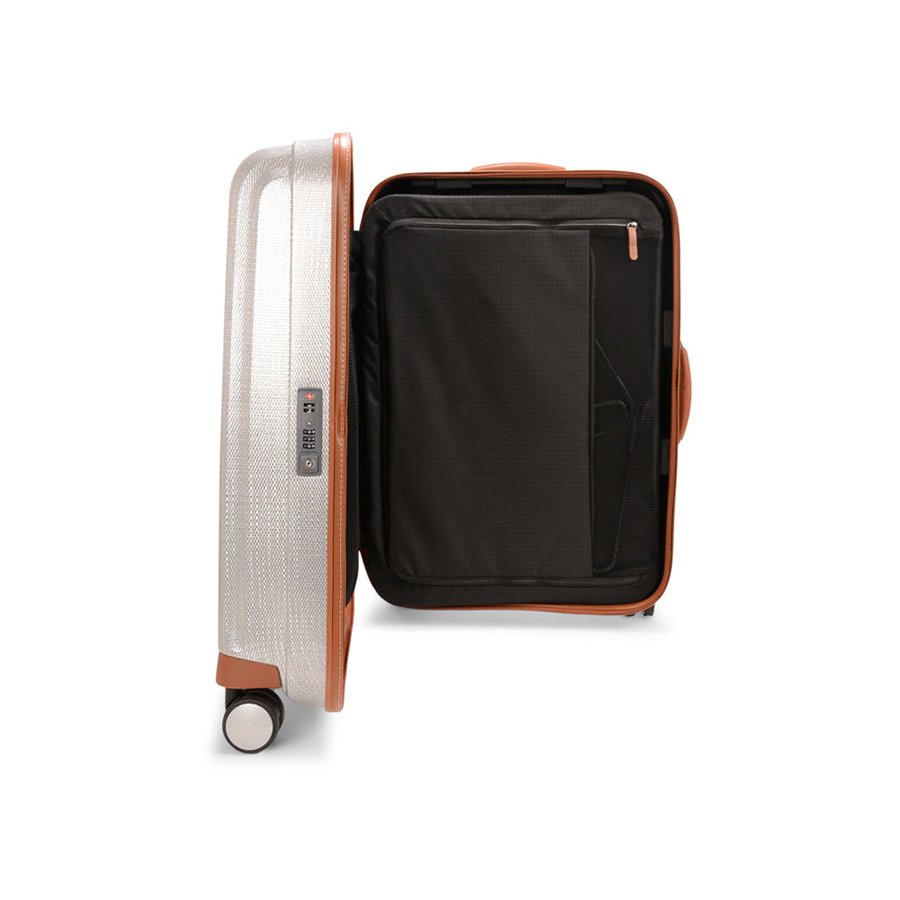 Samsonite Lite-Cube DLX 68cm CURV Spinner Suitcase Aluminium Aluminium