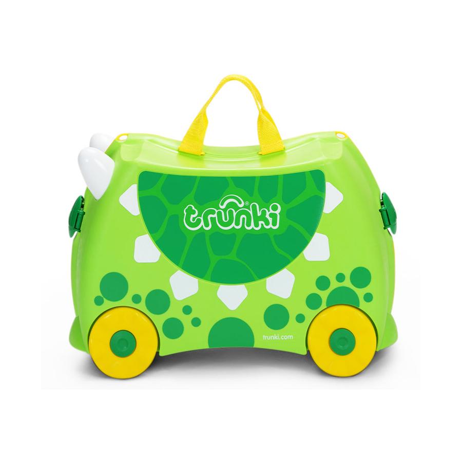 Trunki Dudley the Dinosaur Kids Suitcase Green Green