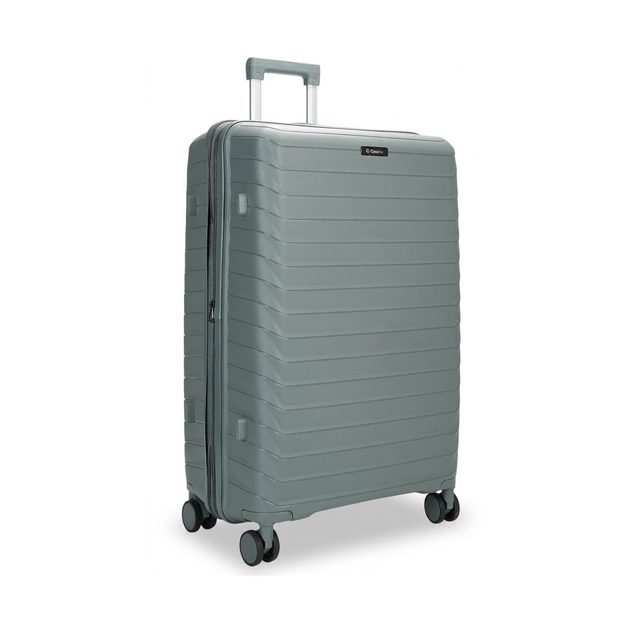 Caselite Expedition 56cm & 75cm Hardside Luggage Set Grey Green Grey Green