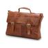 Pierre Cardin Robin Rustic Leather Computer Bag Cognac