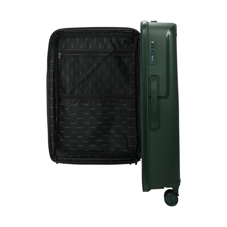 Caselite Aero 75cm Hardside Checked Suitcase Forest Green Forest Green