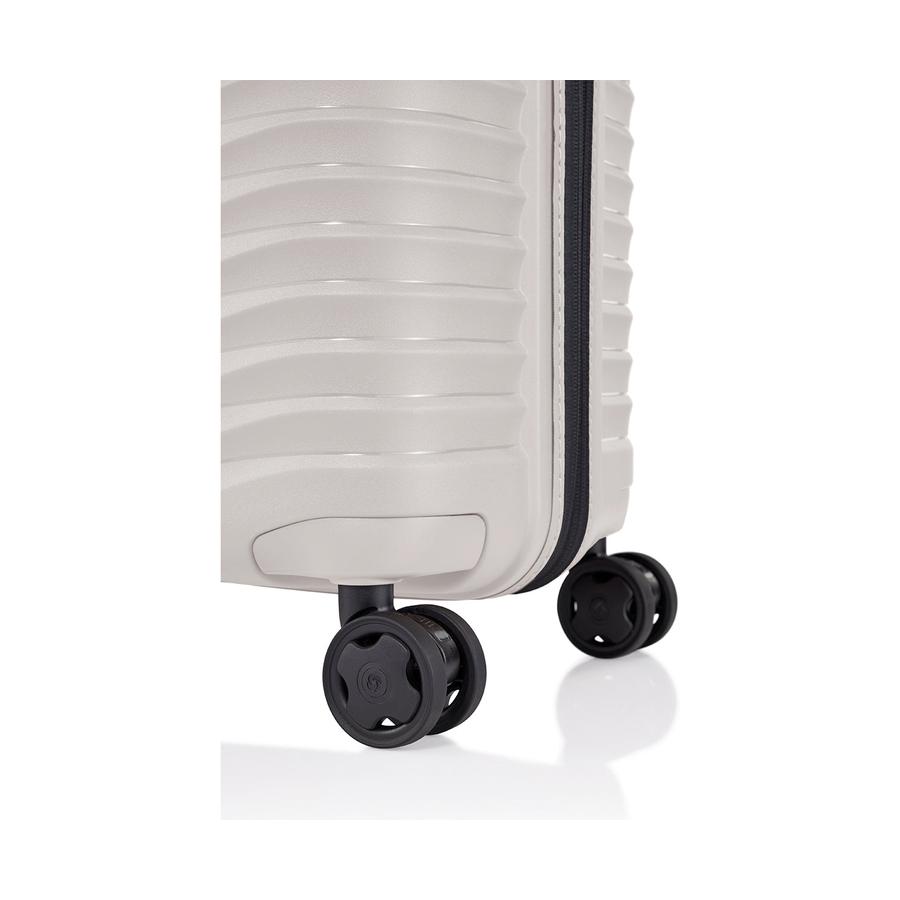 Samsonite Upscape 81cm Hardside Checked Suitcase Stone Grey Stone Grey