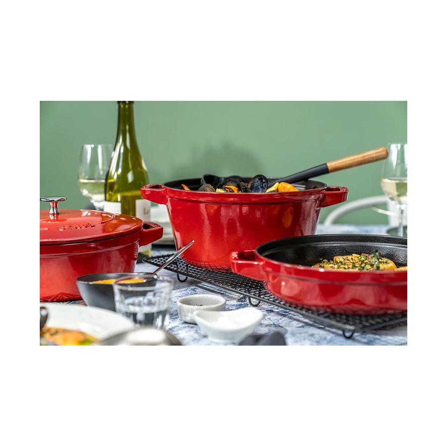 Staub 4 Piece Cookware Set Cherry Red Cherry Red