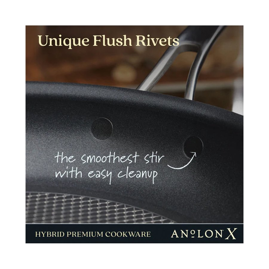Anolon SearTech 21cm & 25cm Skillet Set Black Black