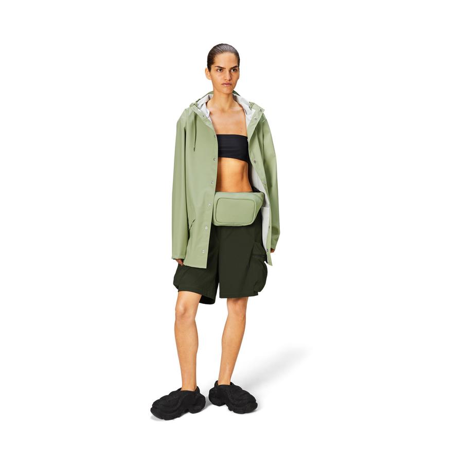 Rains Long Jacket Earth XL