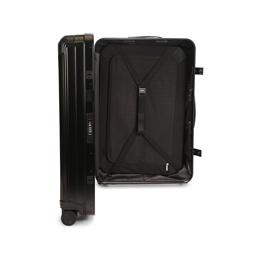Samsonite Lite-Box ALU 76cm Hardside Checked Suitcase Black Black