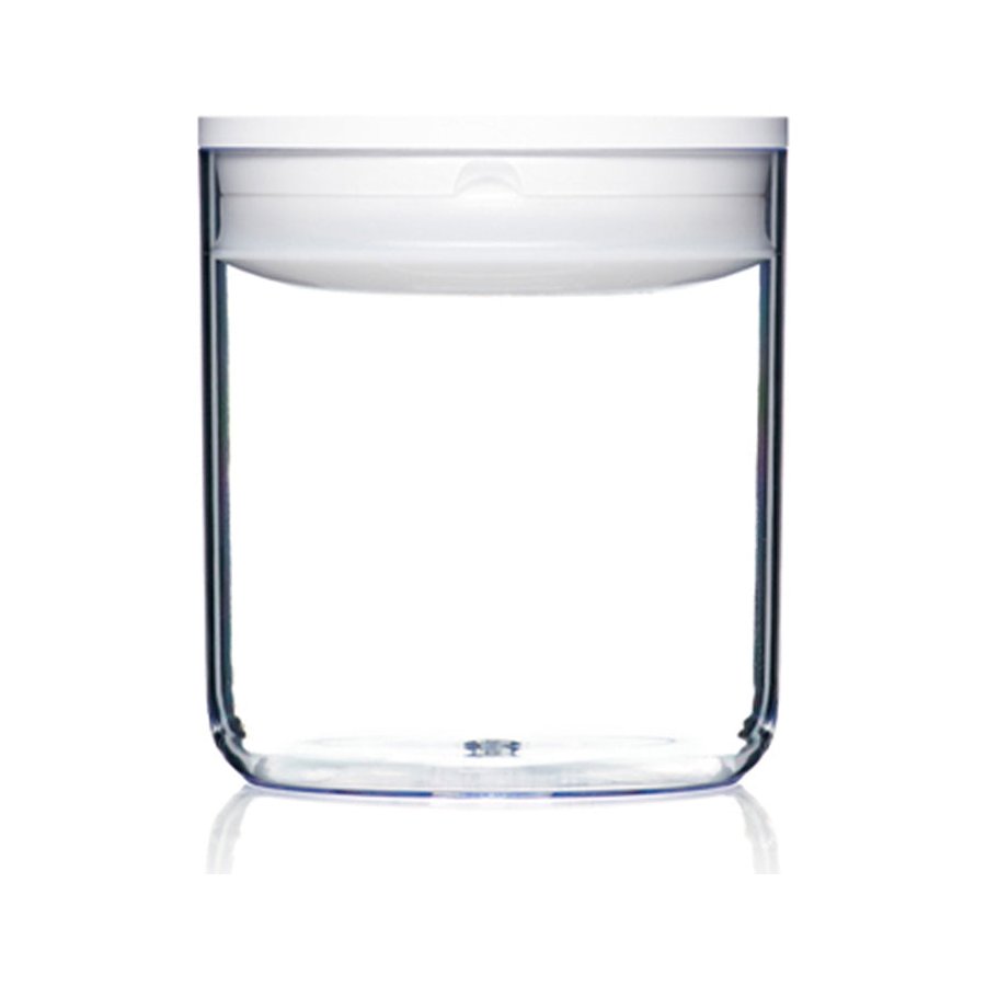 ClickClack Pantry Round 1.6L Storage Container White White