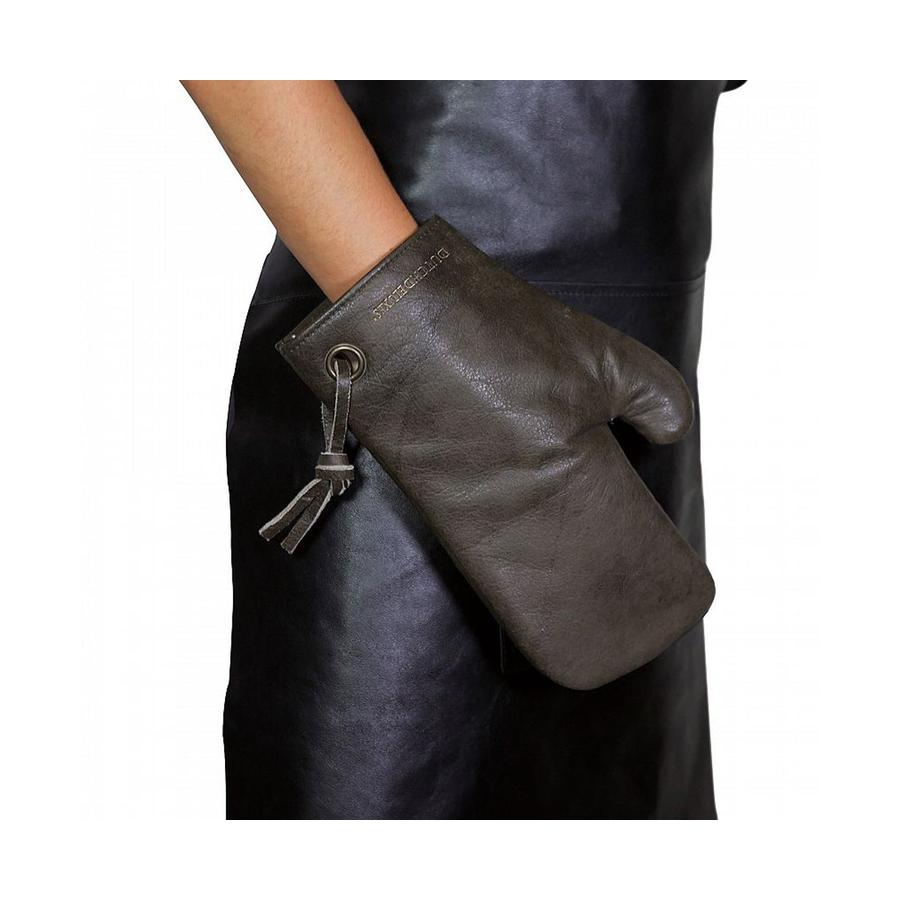 Dutch Deluxes Leather Oven Glove Vintage Grey Vintage Grey