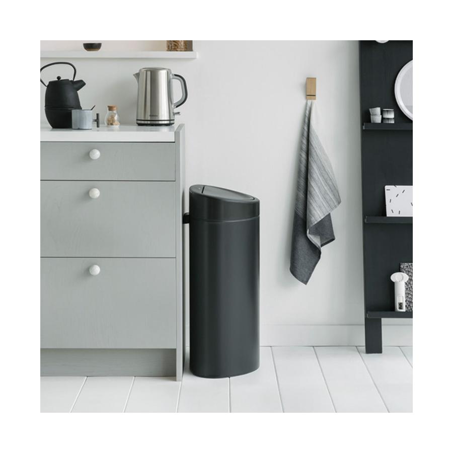 Brabantia Touch Bin (40L) Matte Black Matte Black