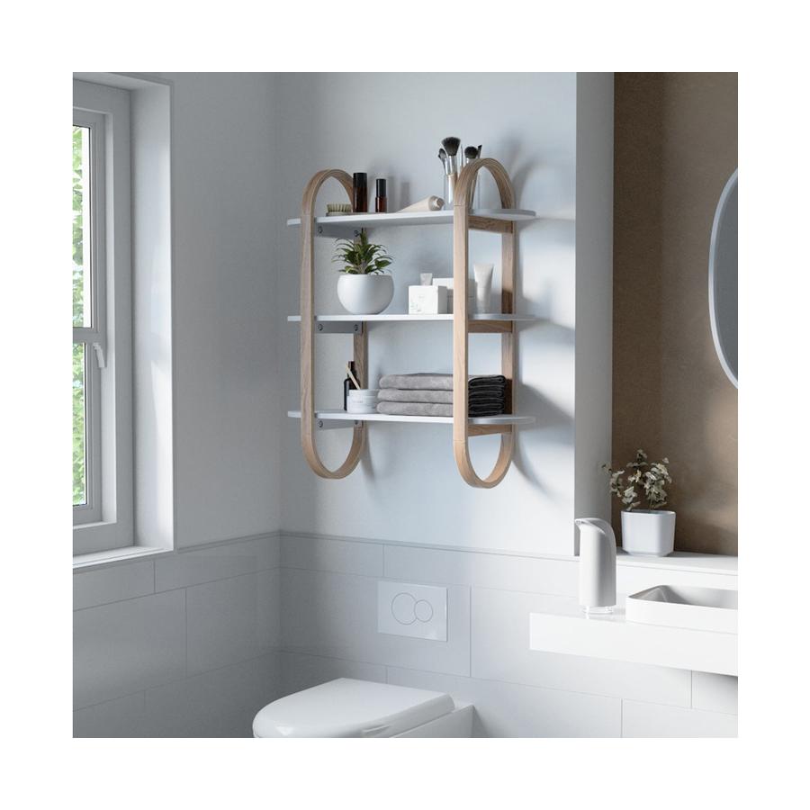 Umbra Bellwood Wall Shelf White/Natural White/Natural