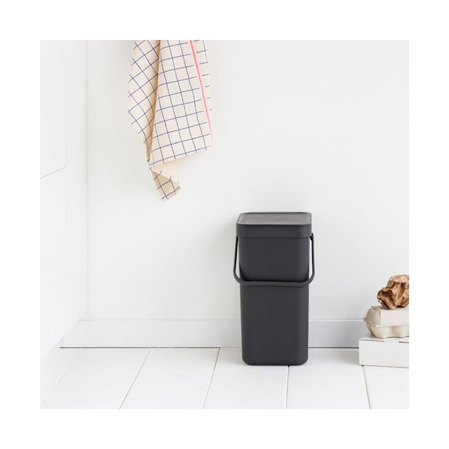 Brabantia Sort & Go Waste Bin (12L) Grey Grey