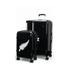 Caselite NZ Fern/Kiwi 56cm & 77cm Hardside Luggage Set Black
