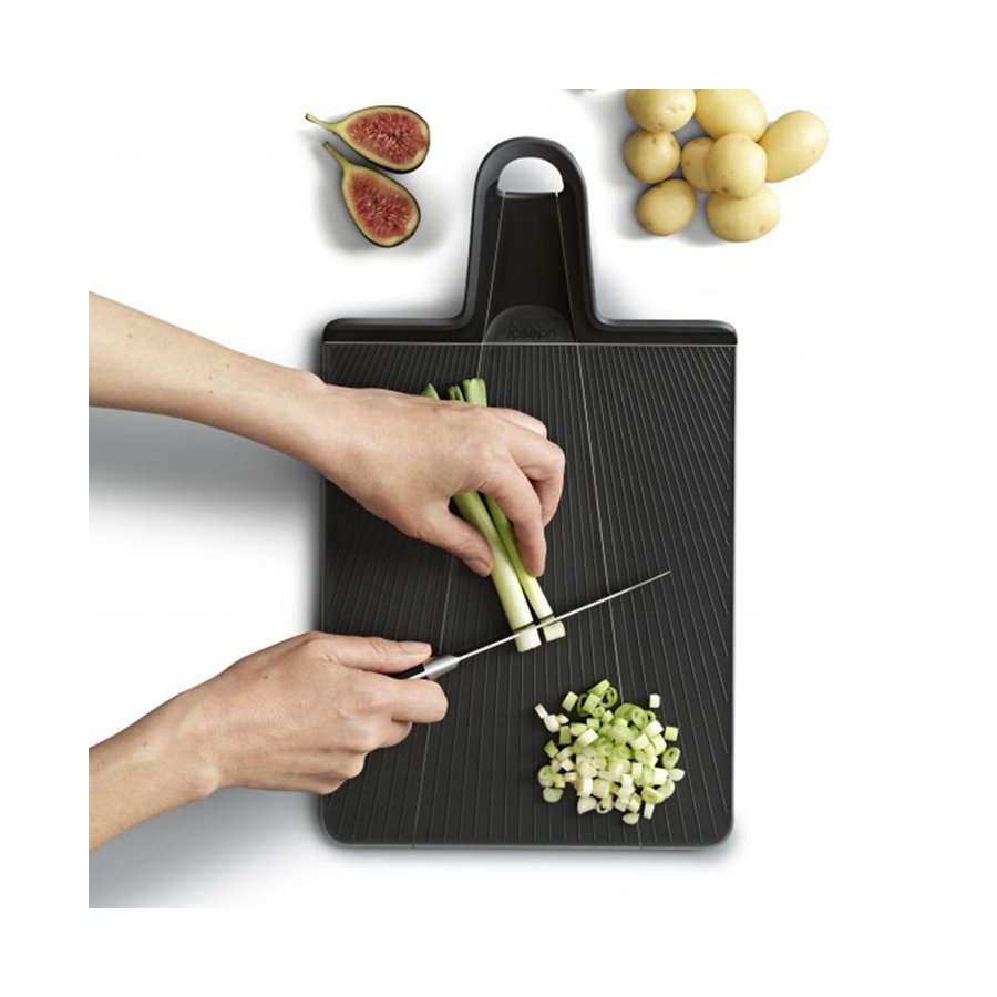 Joseph Joseph Chop2Pot Plus Large Folding Chopping Board Black Black
