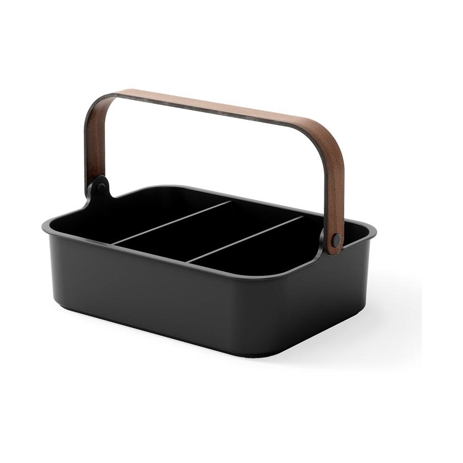 Umbra Bellwood Large Stackable Bin Black/Walnut Black/Walnut