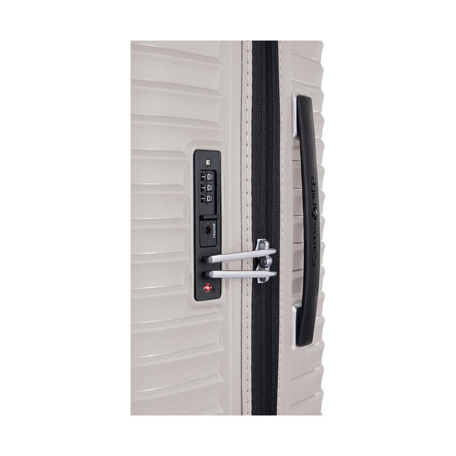 Samsonite Upscape 81cm Hardside Checked Suitcase Stone Grey Stone Grey