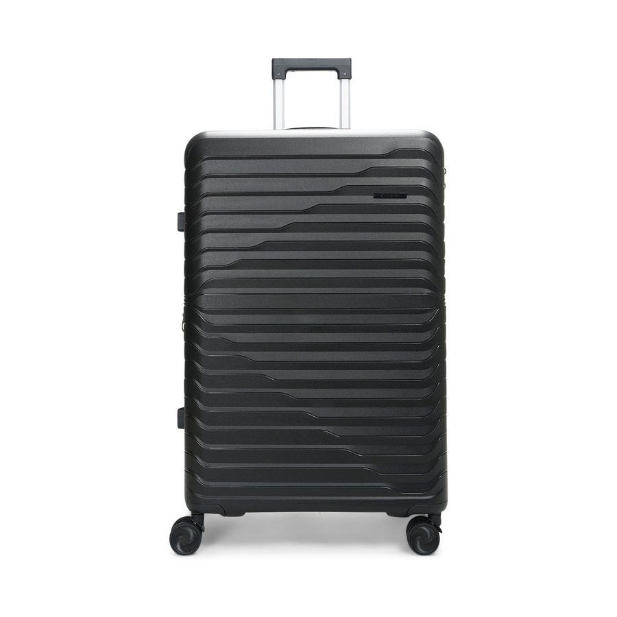 Caselite Summit 75cm Hardside Checked Suitcase Black Black