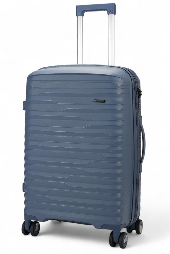 Nomad Discover 65cm Hardside Checked Suitcase Navy