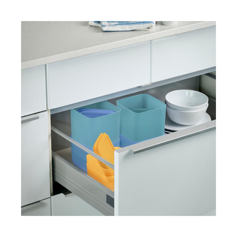 Tupperware Stacking Square Container Set (3 Piece) Multi Coloured Multi Coloured