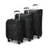 Caselite Ultra 55cm, 69cm & 80cm Softside Luggage Set Black