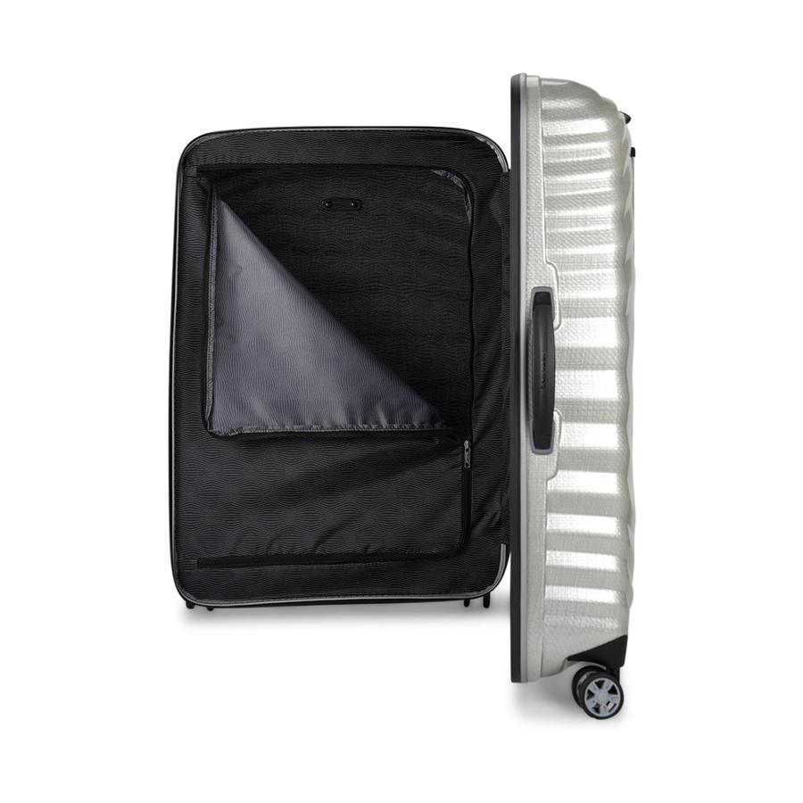 Samsonite Lite-Shock Sport 75cm CURV Checked Suitcase Silver Silver