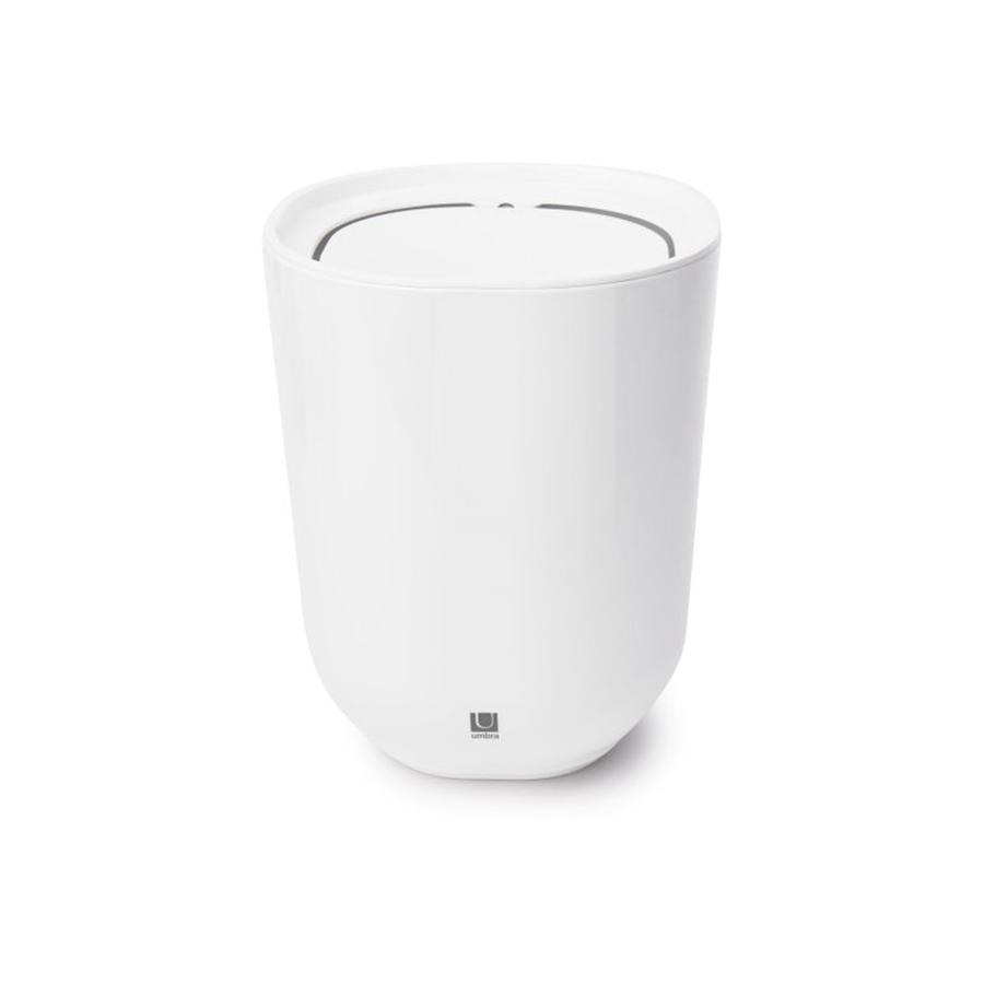 Umbra Step Trash Can with Lid (6.6L) White White