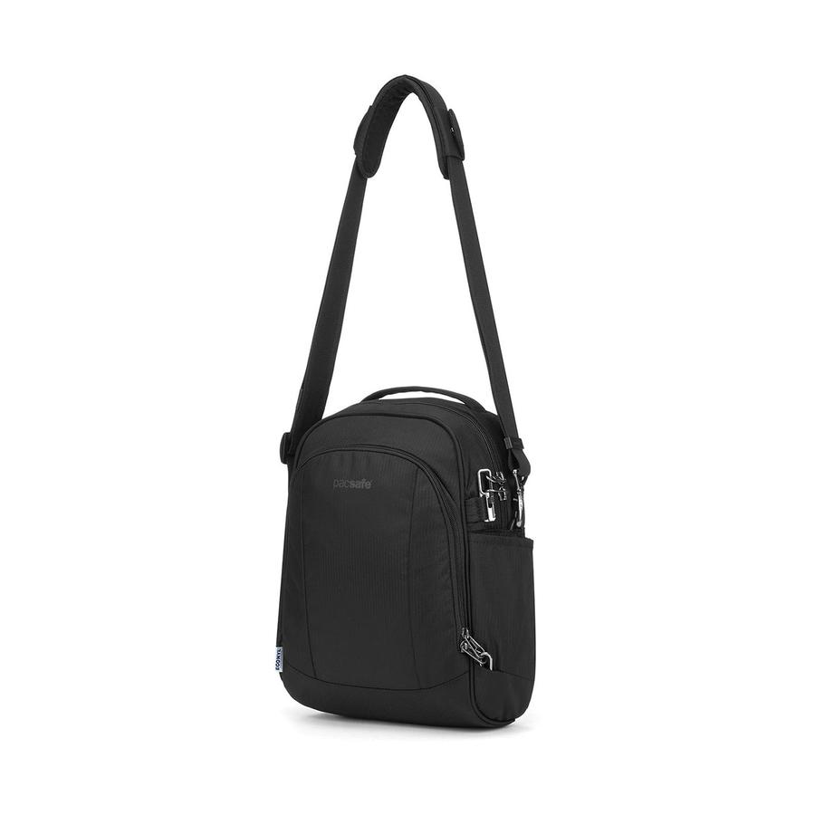 Pacsafe Metrosafe LS250 ECONYL Anti-Theft Recycled Crossbody Black Black