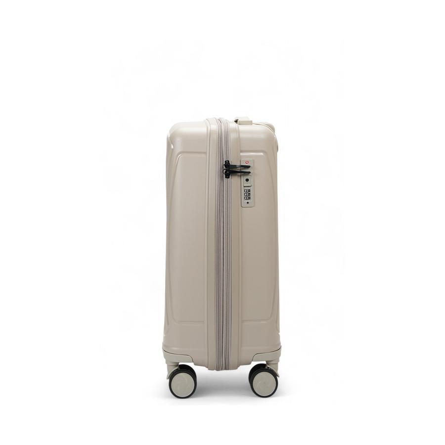 Nomad Quest 56cm Hardside Carry-On Suitcase Beige Beige