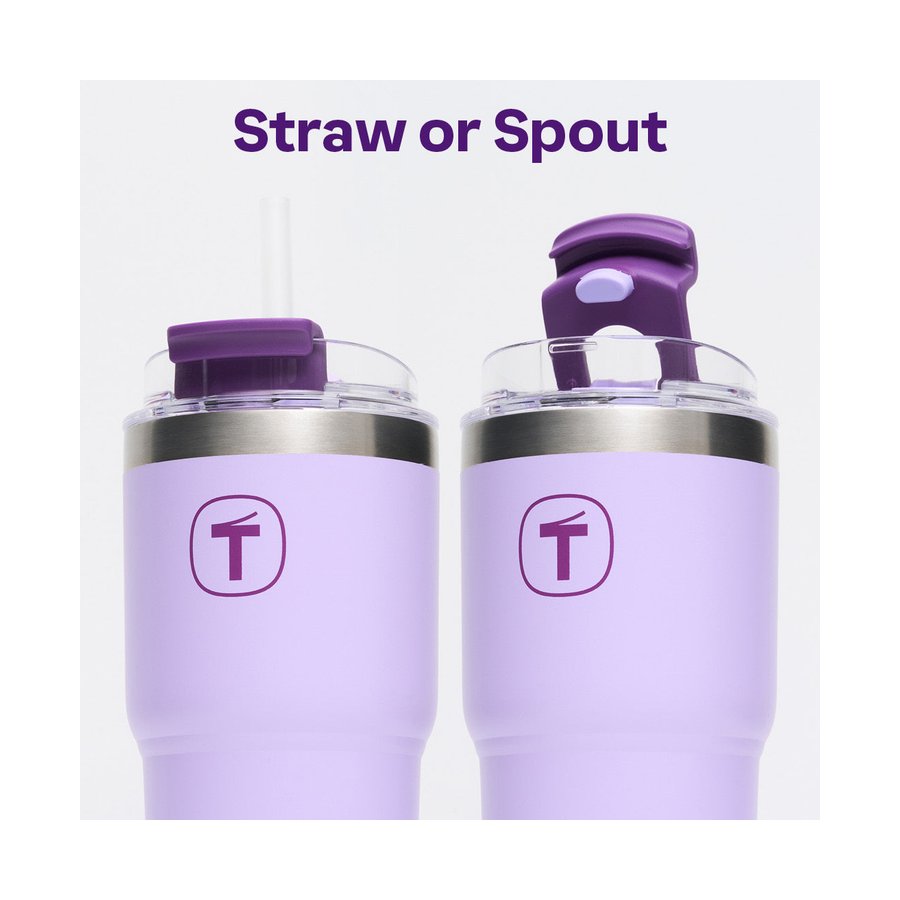 Tupperware Big T Thermal Straw Tumbler 630ml Sorbet Sorbet