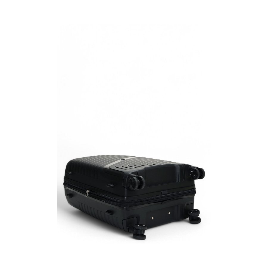 Nomad Journey 66cm Hardside Checked Suitcase Black Black
