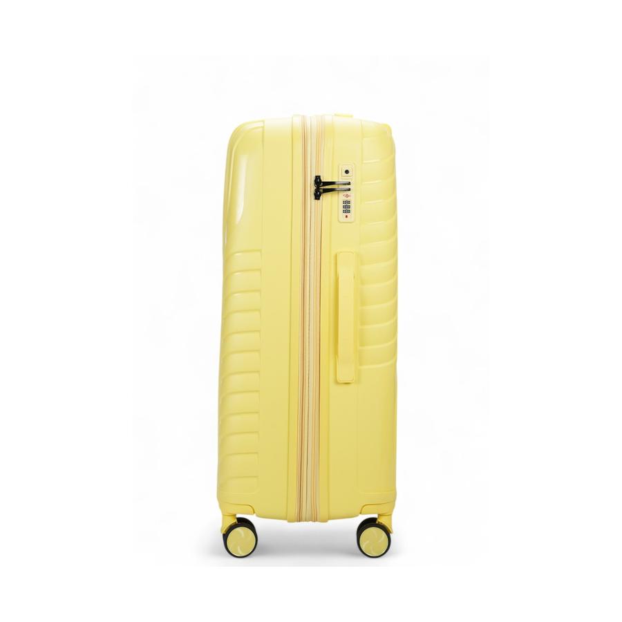 Nomad Journey 75cm Hardside Checked Suitcase Yellow Yellow