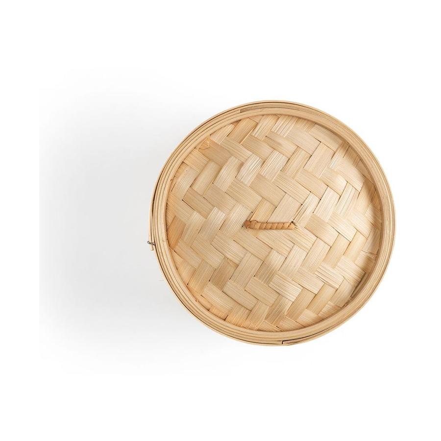 Ken Hom 20cm Bamboo Steamer (2 Tier) Brown Brown