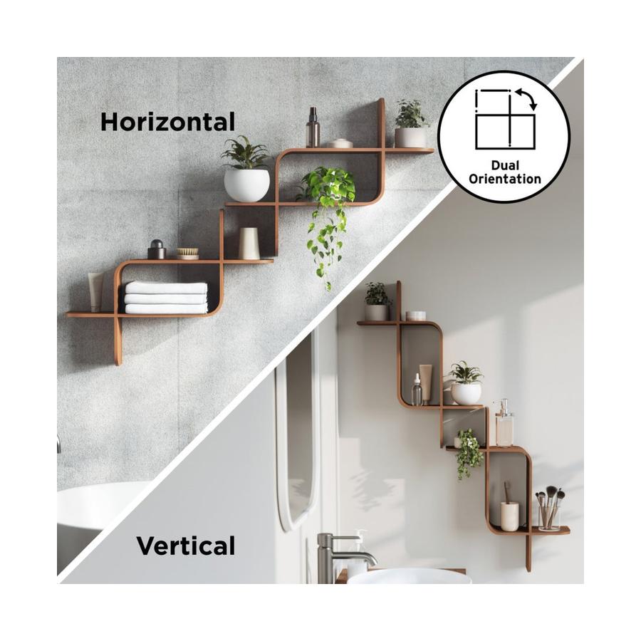 Umbra Montage Shelf Light Walnut Light Walnut
