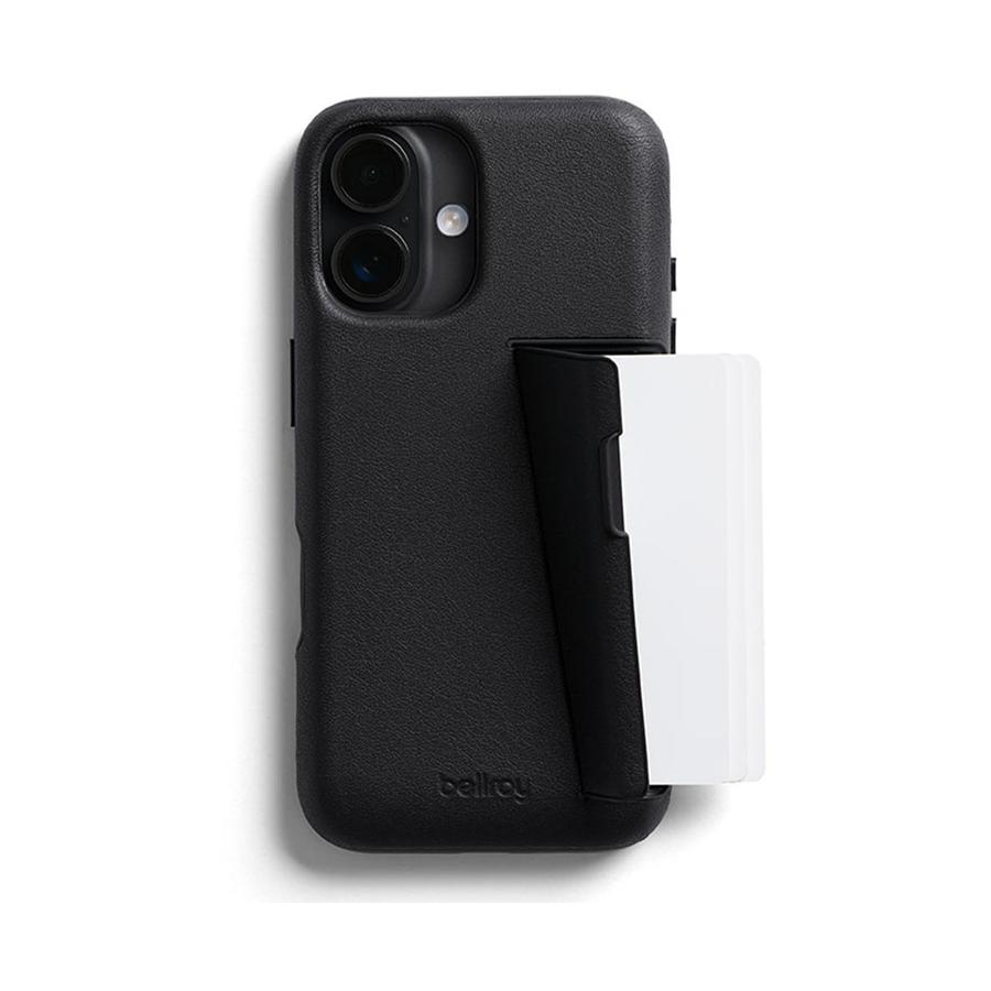 Bellroy iPhone 16 Phone Case – 3 Card Black Black