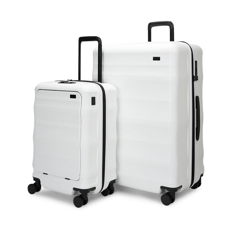 Explorer Luna-Air 55cm Front Access & 74cm Hardside Luggage Set White White