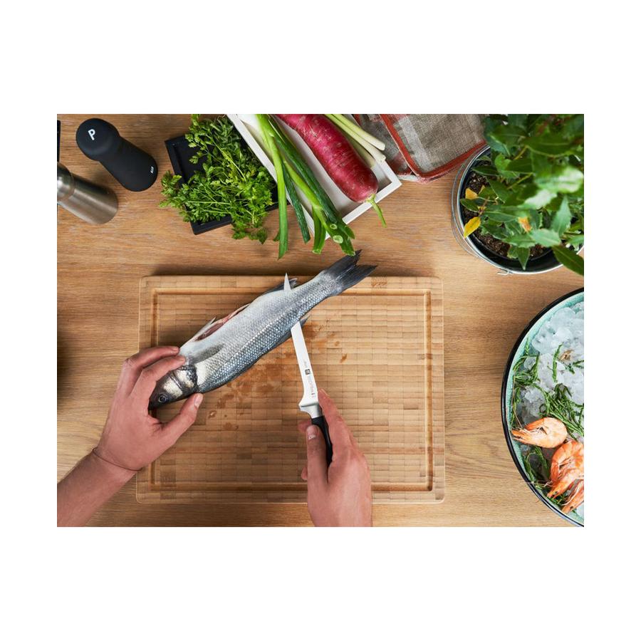 Zwilling Four Star 18cm Filleting Knife Black Black