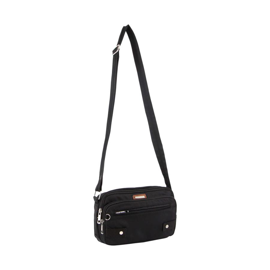 Pierre Cardin Mackenzie Anti-Theft Crossbody Bag Black Black