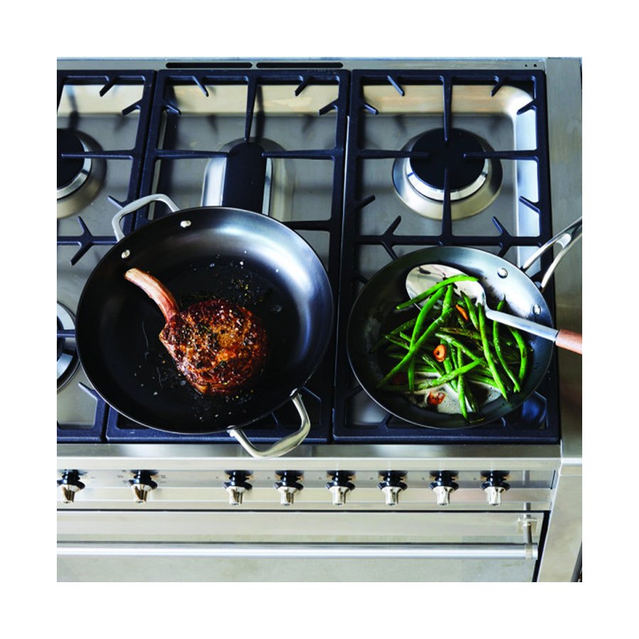 Stanley Rogers Lightweight Cast Iron 28cm Frypan Black Black