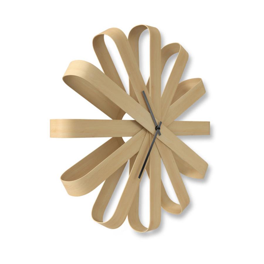 Umbra Ribbonwood Wall Clock Natural Natural