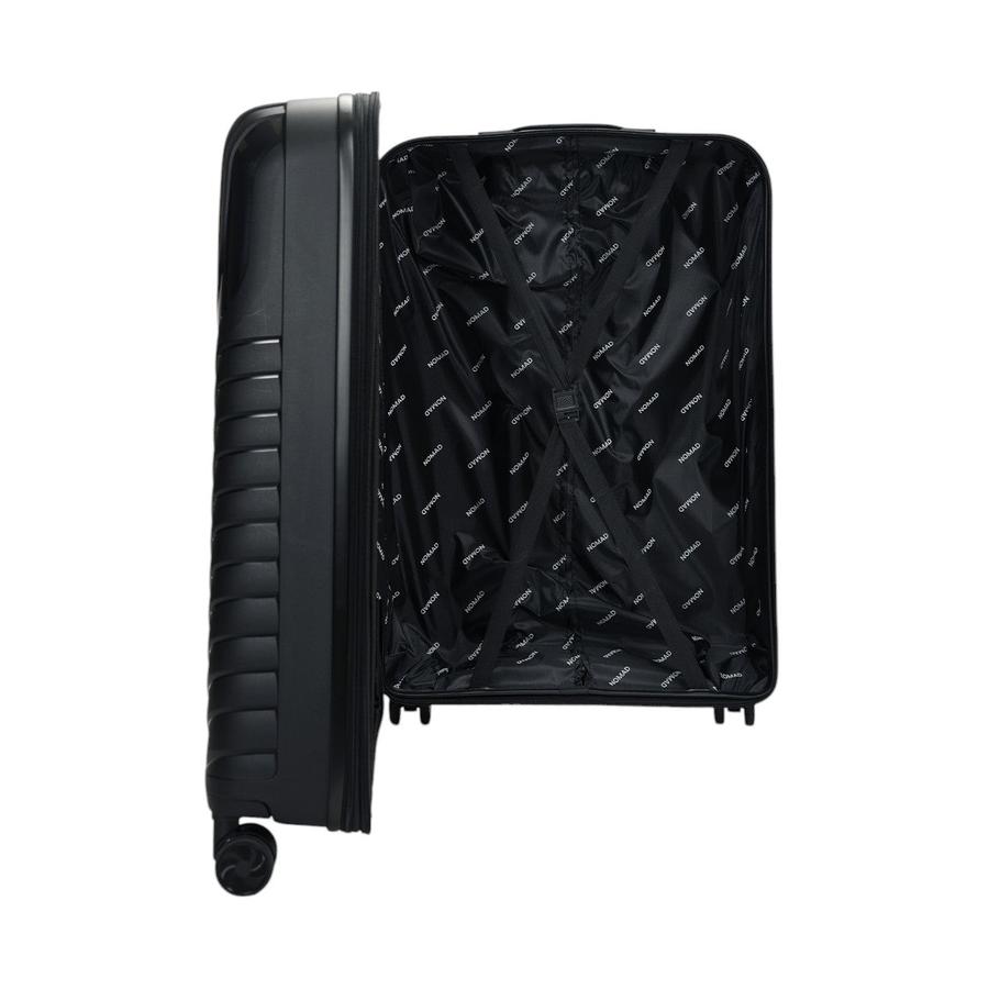 Nomad Journey 75cm Hardside Checked Suitcase Black Black