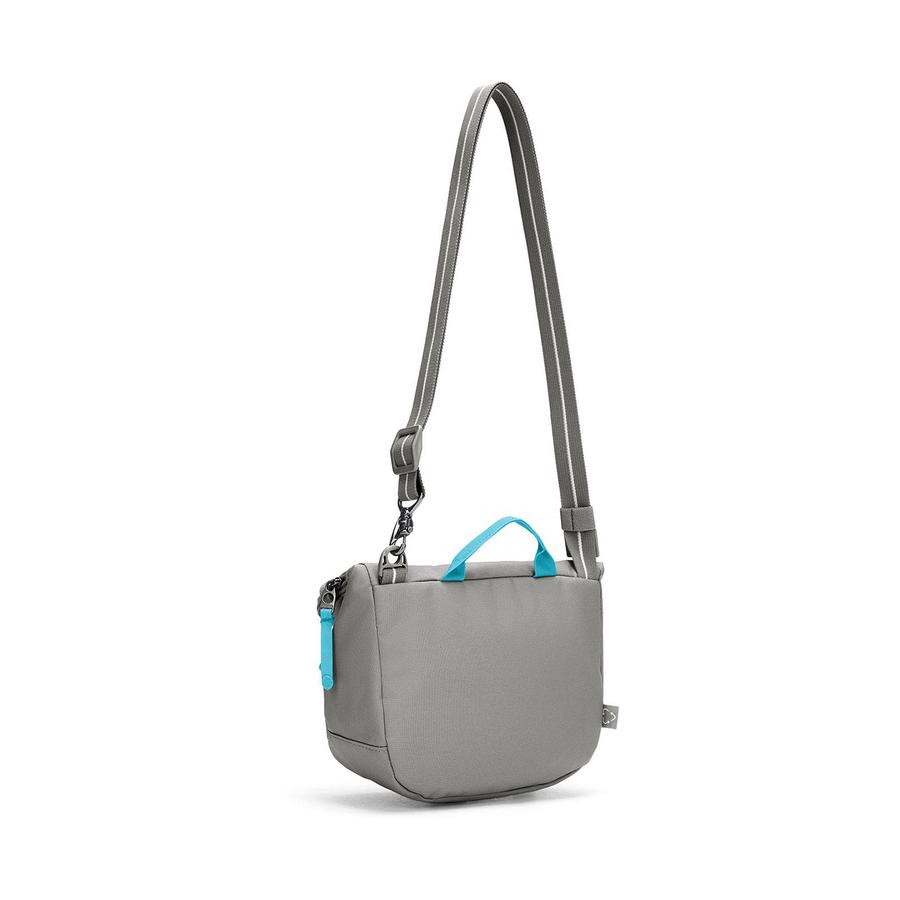 Pacsafe GO Anti-Theft Recycled Saddle Crossbody Bag Stone Stone