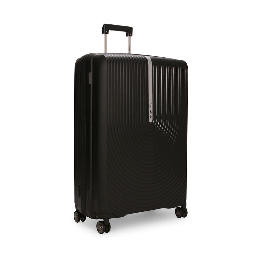 Samsonite Hi-Fi 75cm Hardside Checked Suitcase Black Black