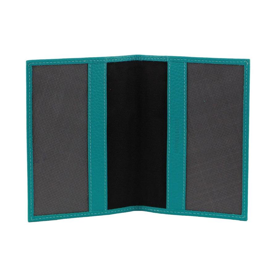 Pierre Cardin Orla Leather Passport Wallet Cover Turquoise Turquoise