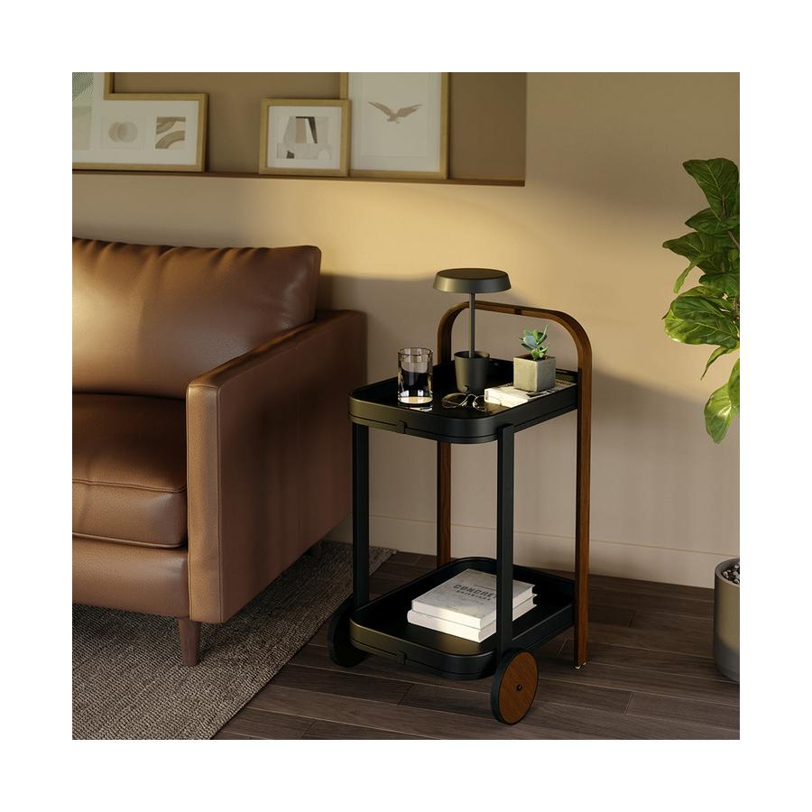 Umbra Bellwood Bar Serving Cart Black/Walnut Black/Walnut